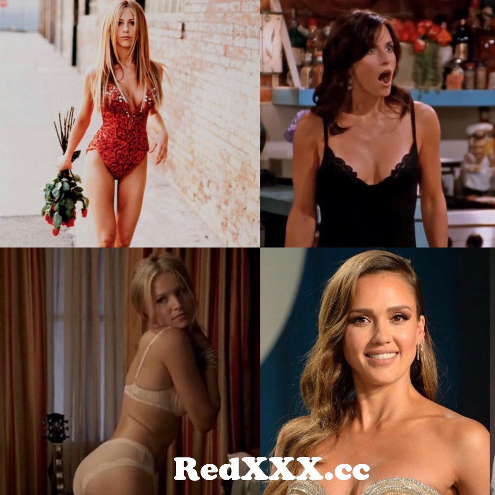 MILF battle - Jennifer Aniston, Courteney Cox, Kristen Bell,Jessica Alba