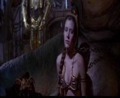 That over the shoulder glare she gives Jabba still turns me on to this day. She hates it , but knows she has to be a good slave girl . Leia’s facial expressions always got me excited. from shoulder riding slave