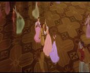 In Anastasia (1997) during the 'Once upon a December' scene when Anastasia is dancing with the memories of her family, Anastasia is the only character with a reflection. from anastasia kiwitko sekc