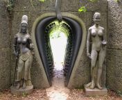 The entrance to Victor’s Way Indian Sculpture Park at Wicklow, Ireland. The serpent and the passageway are intended to be exactly what they appear to be only with teeth. NSFW from indian park sex mia srinagar raj bach xxx