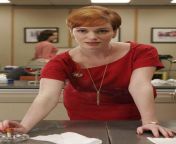 Your crush Christina Hendricks is in love with your black boss, she is attracted to him, because your black boss is young, tall and stronger than you, the redhead takes every opportunity to praise him. from big stacked secreatry fucks black boss in xxx parody thumb jpg